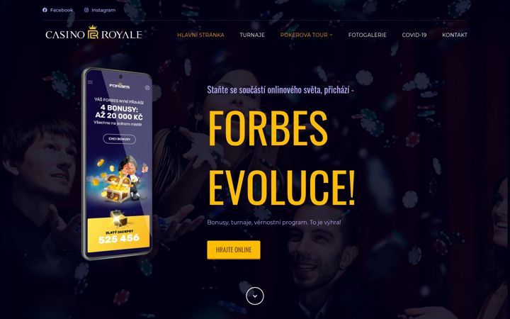 Screenshot of casinoroyal.cz
