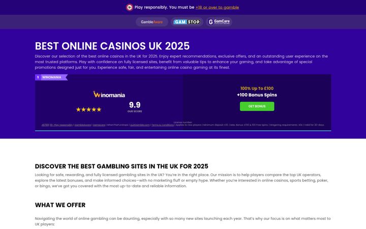 Screenshot of casinoscoutuk.com