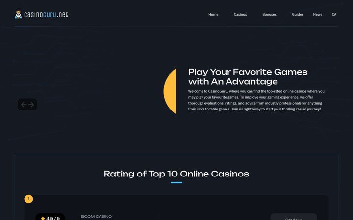 Screenshot di casinosguru.net