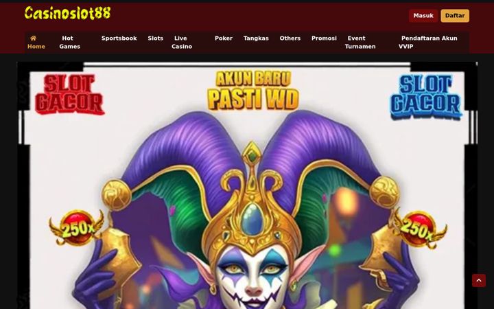 Screenshot of casinoslot88.com
