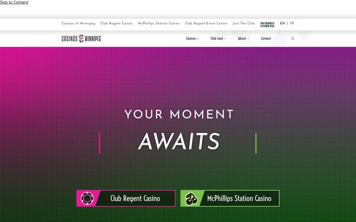 Screenshot of casinosofwinnipeg.com