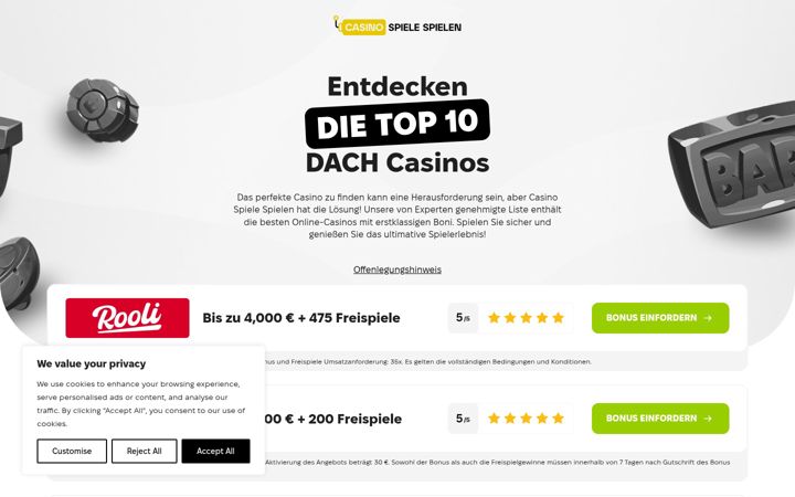 Screenshot of casinospielespielen.com