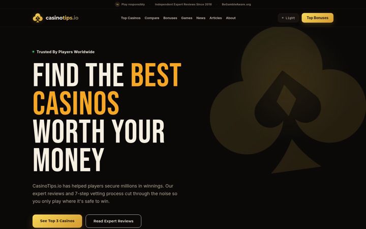Screenshot of casinotips.io