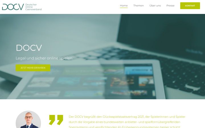 Screenshot of casinoverband.de