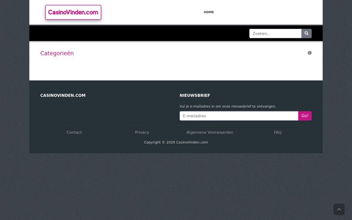 Screenshot of casinovinden.com