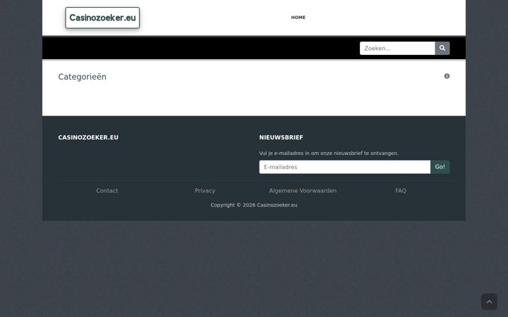 Screenshot of casinozoeker.eu