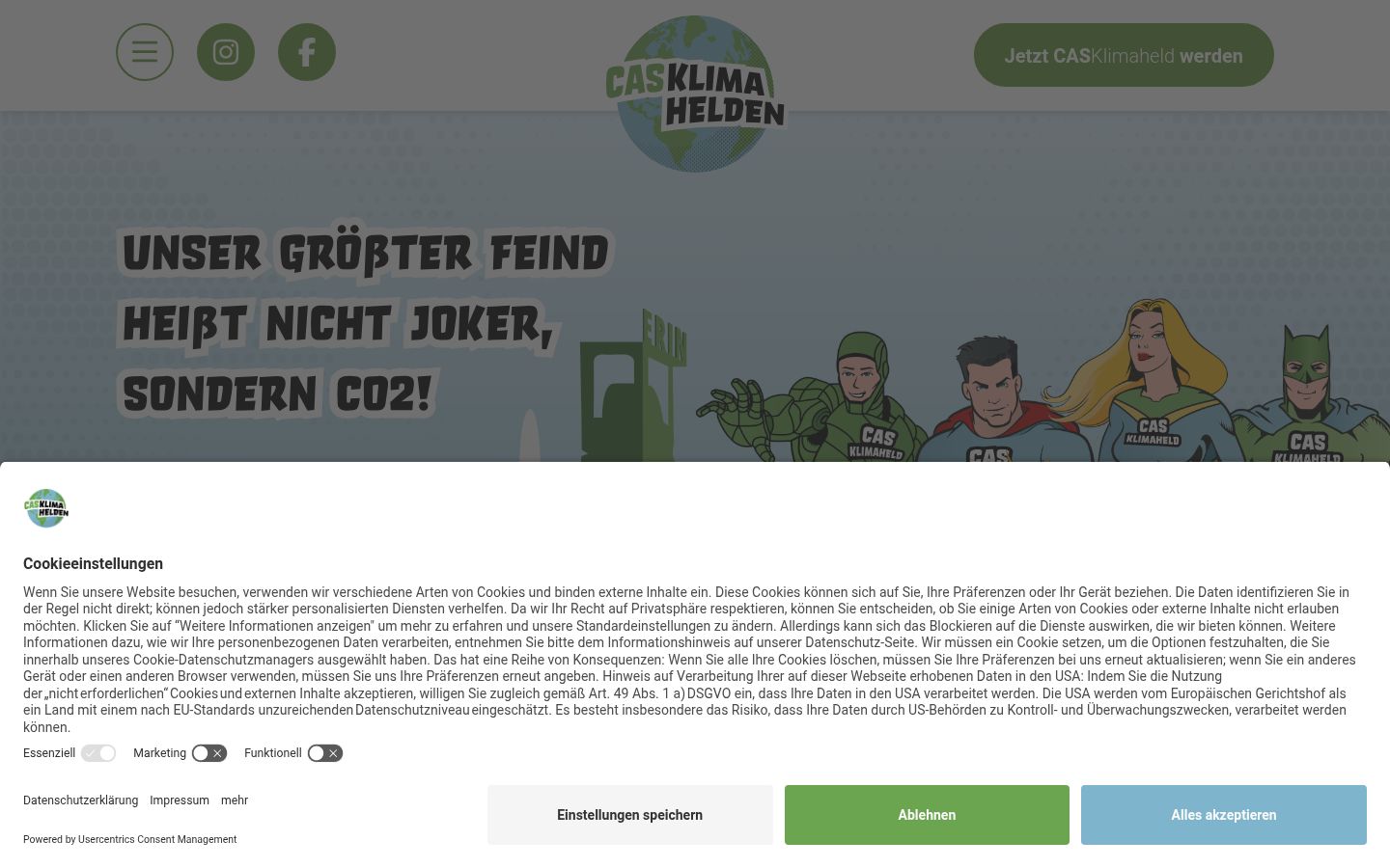 Sutikimo reklamjuostės, rodytos prieš bet kokią sąveiką, ekrano kopija
