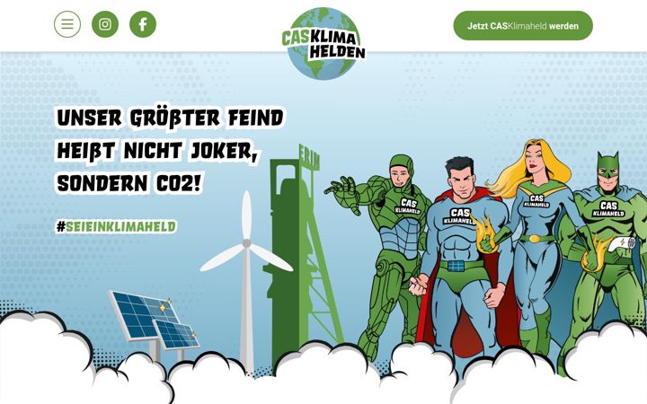 Екранна снимка на casklimahelden.de