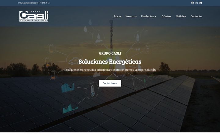 Captura de pantalla de caslienergy.es