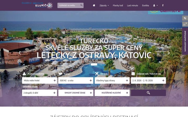Screenshot of caslunicko.cz