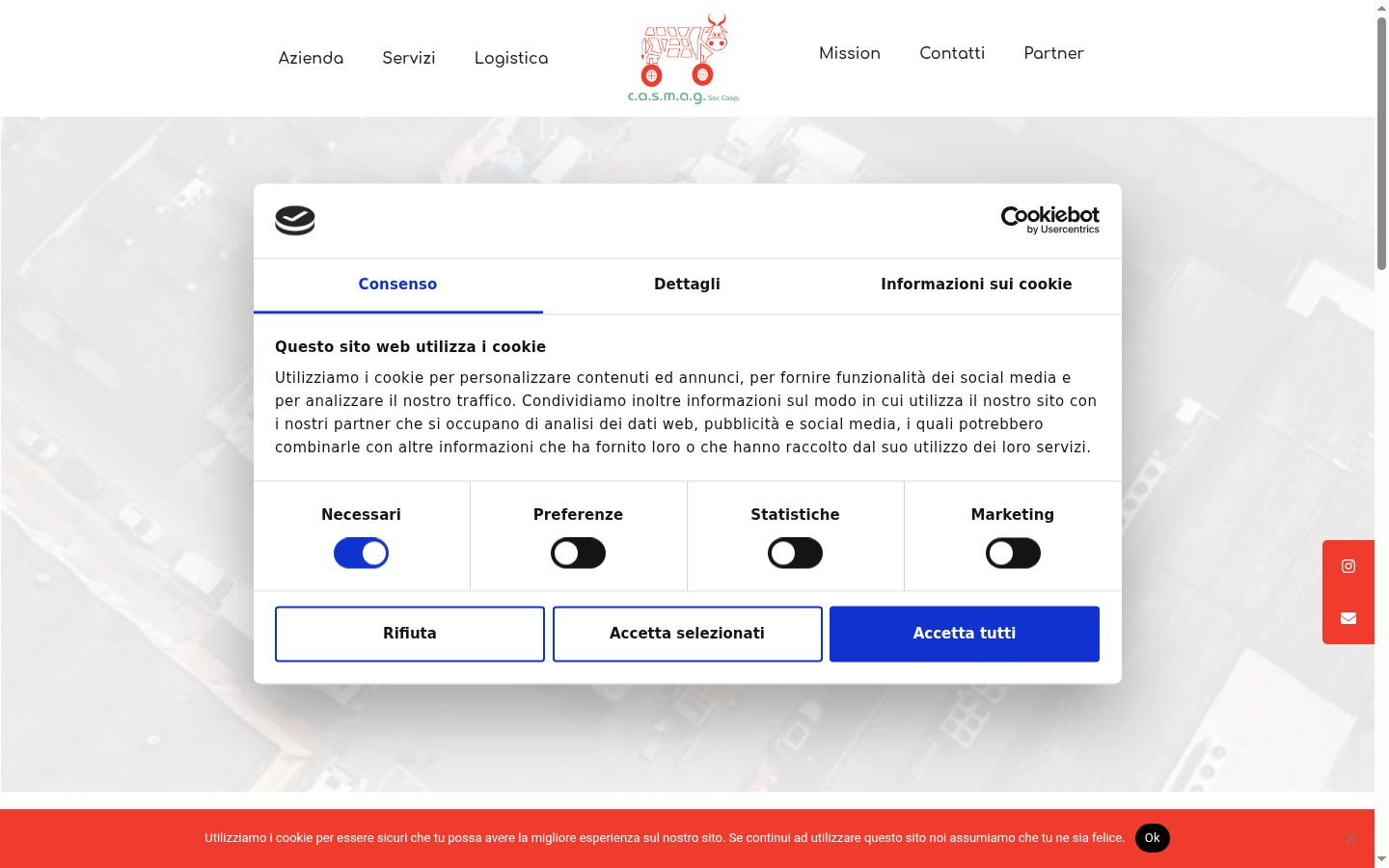 Snímka obrazovky banera súhlasu zobrazeného pred akoukoľvek interakciou