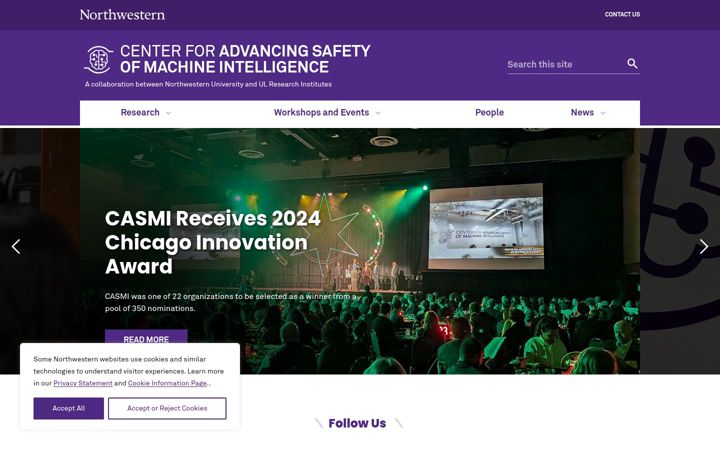 Screenshot von casmi.northwestern.edu
