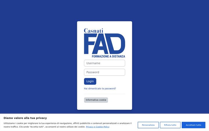 Screenshot of casnatifad.it