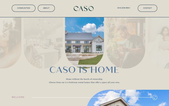 Screenshot of caso-living.com