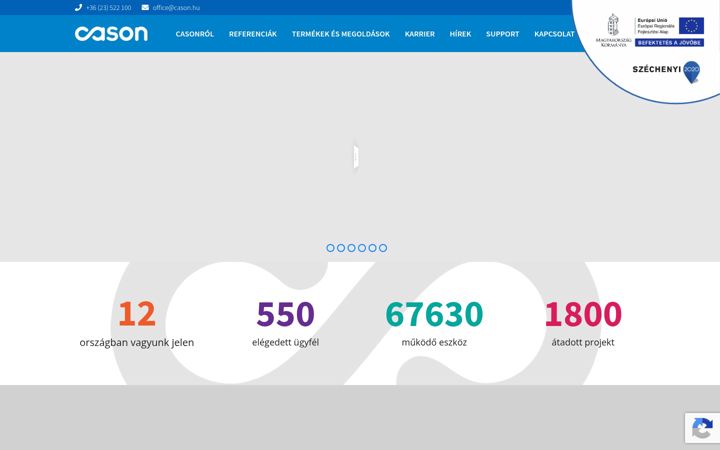 Screenshot von cason.hu