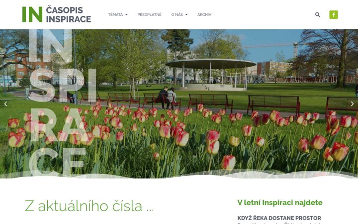 Screenshot ta' casopisinspirace.cz