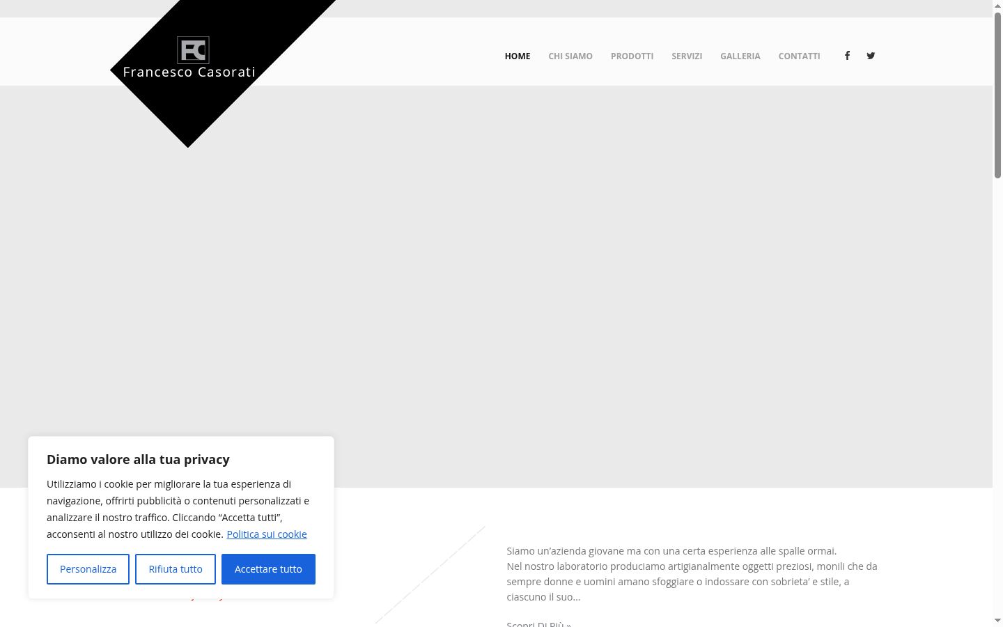 Screenshot tal-banner tal-kunsens muri qabel kwalunkwe interazzjoni