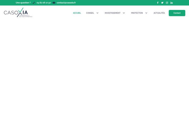 Screenshot of casoxia.fr
