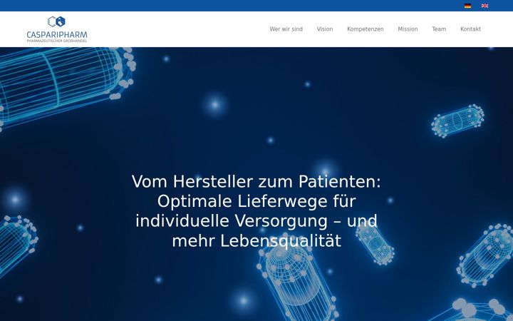 Screenshot of casparipharm-mainz.de