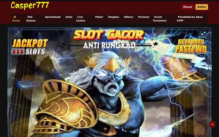 Screenshot di casper777slot.net