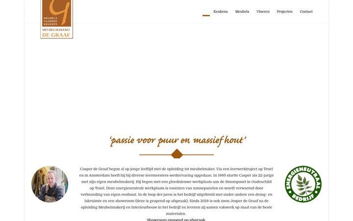 Screenshot of casperdegraaf.nl