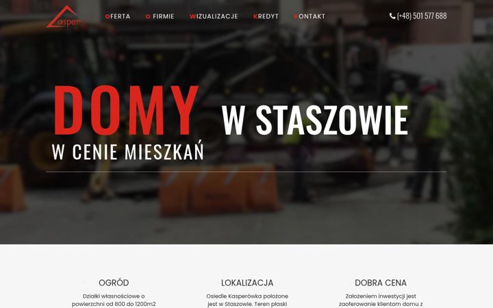 Captură de ecran a casperdomy.pl