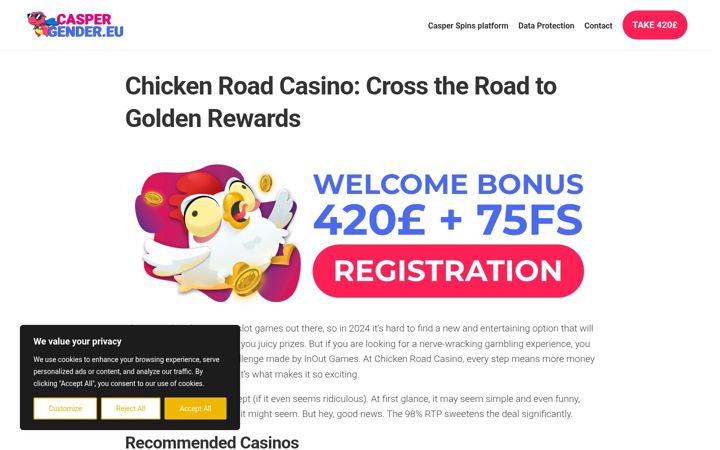 Screenshot of caspergender.eu