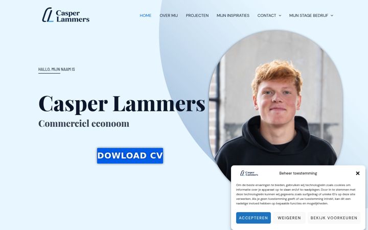 Screenshot of casperlammers.nl