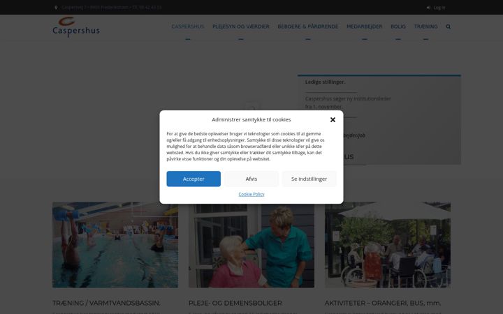 Screenshot of caspershus.dk