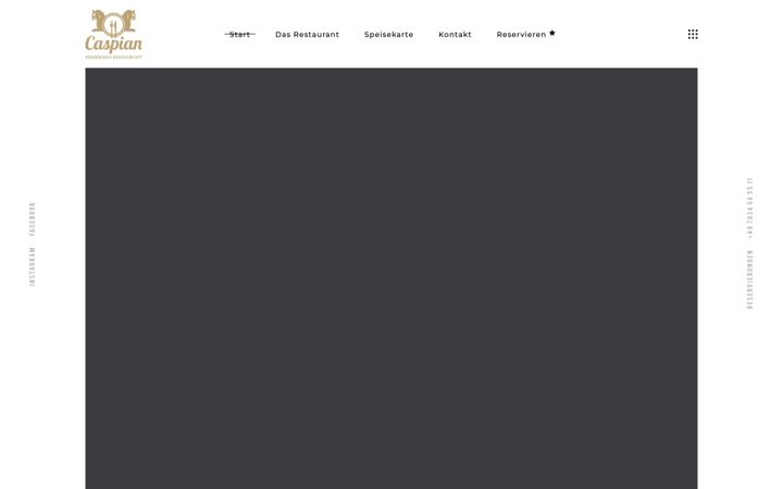 Screenshot of caspianrestaurant.de