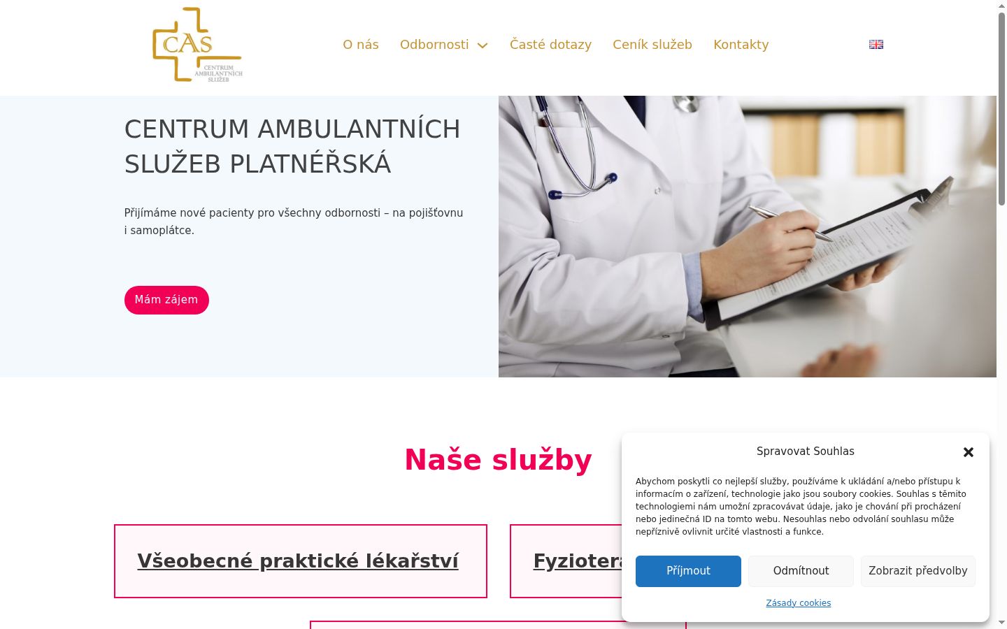 Sutikimo reklamjuostės, rodytos prieš bet kokią sąveiką, ekrano kopija