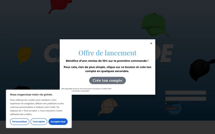 Screenshot of casquade.com