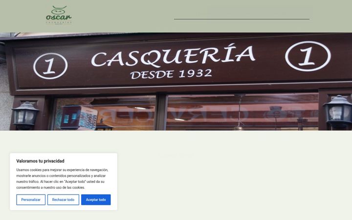 Screenshot of casqueriasoscar.es