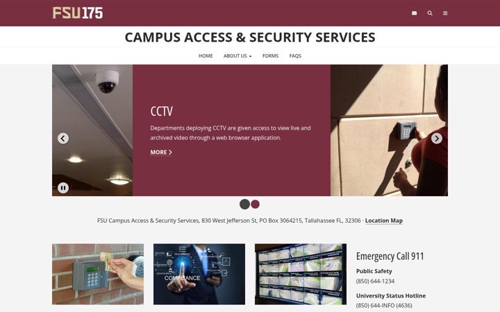 Screenshot von cass.fsu.edu