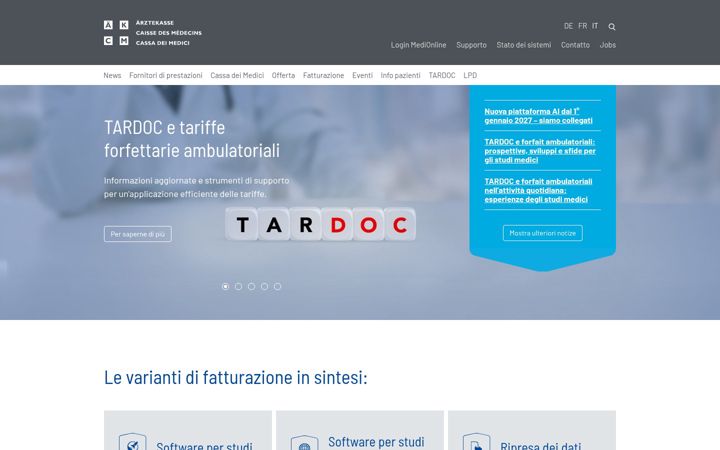 Screenshot of cassa-dei-medici.ch