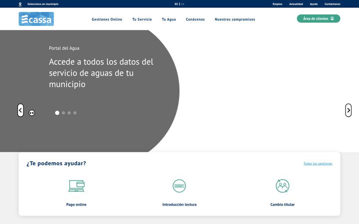 Screenshot of cassa.es