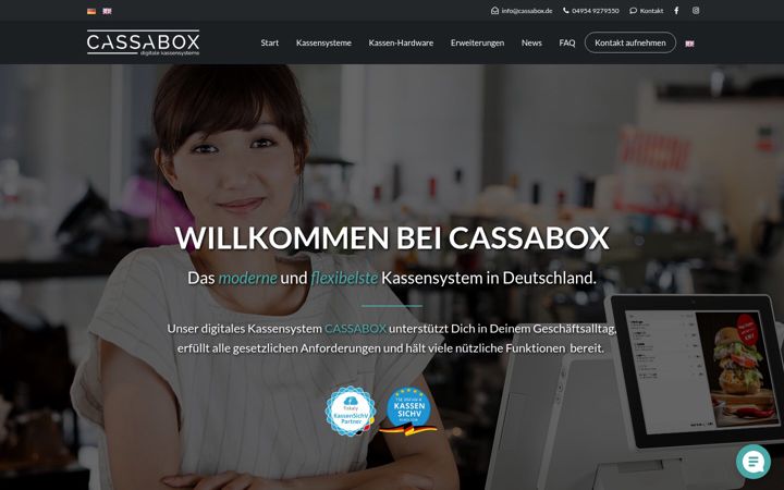 Skærmbillede af cassabox.de