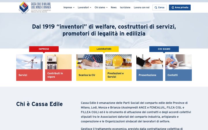 Screenshot of cassaedilemilano.it