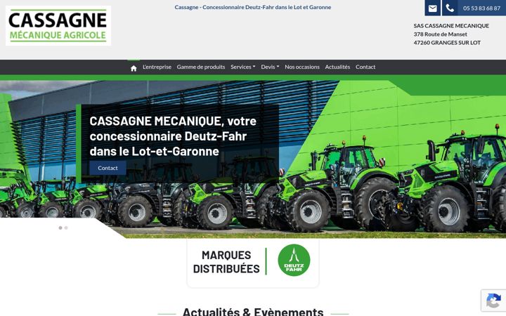 Screenshot of cassagne-pereetfils.fr