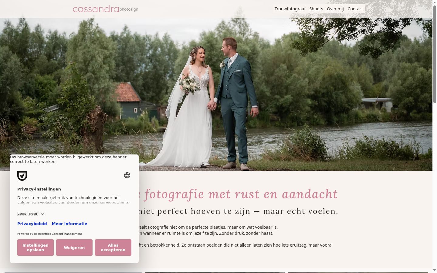 Screenshot tal-banner tal-kunsens muri qabel kwalunkwe interazzjoni