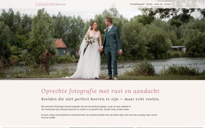 Screenshot of cassandraphotosign.nl