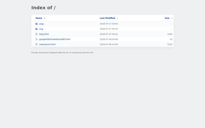 Screenshot of cassanovas.de