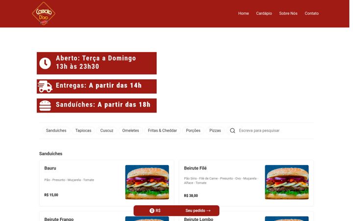 Ekrānuzņēmums no cassatadoro.com.br