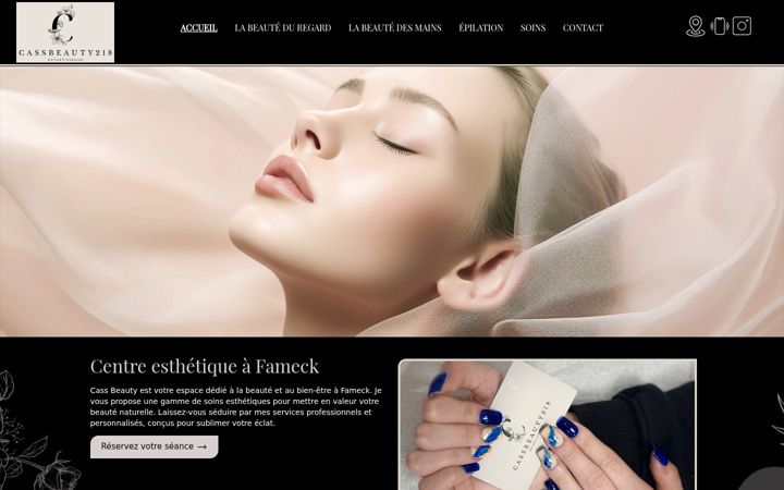 Screenshot of cassbeauty218.fr