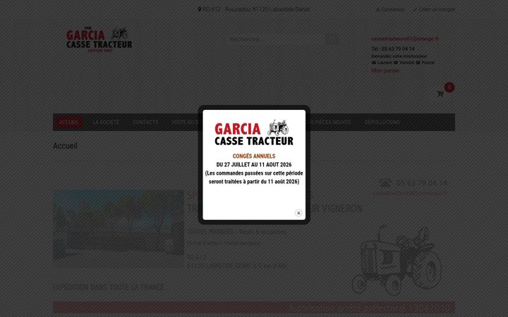Screenshot of casse-tracteur.com