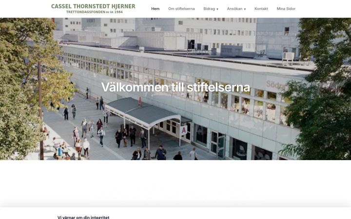 Screenshot of casselstiftelsen.org