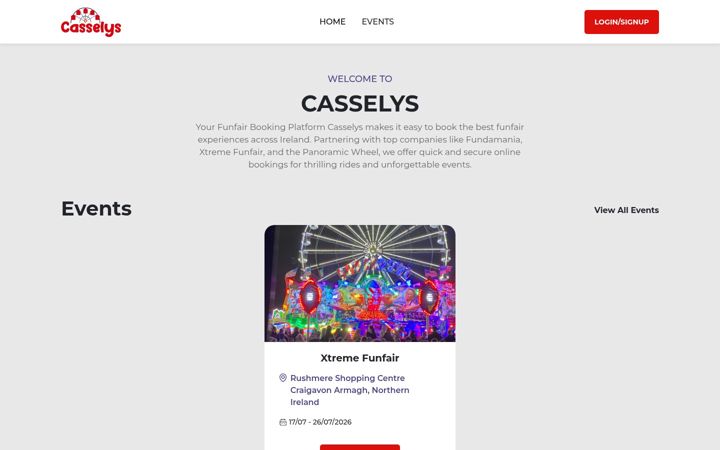 Screenshot of casselys.com