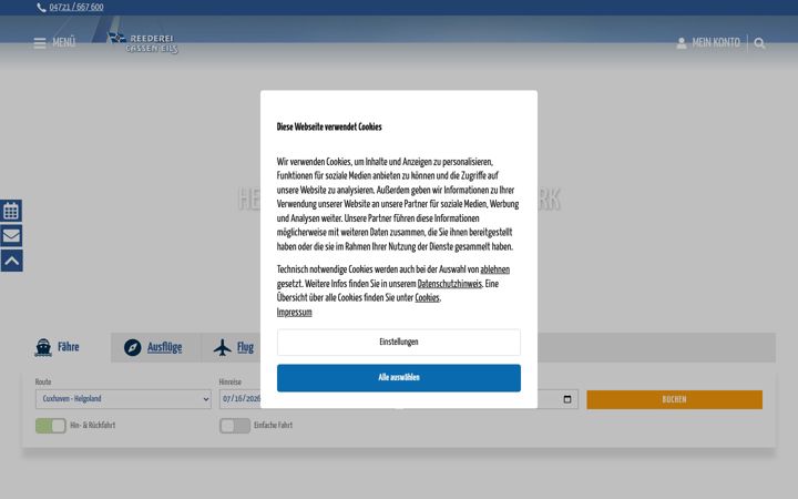 Screenshot of cassen-eils.de