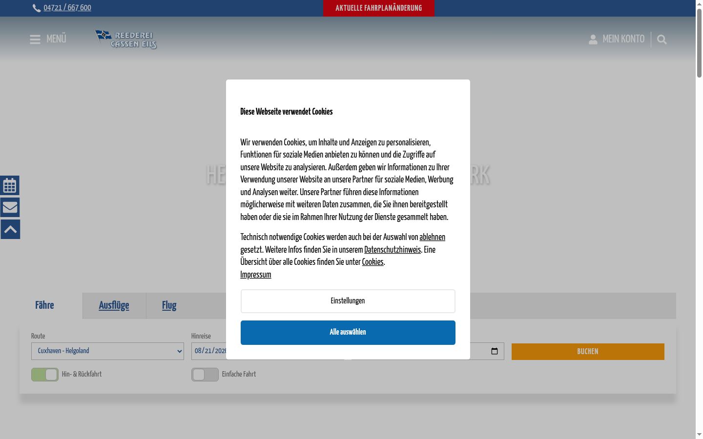 Ekraanipilt nõusolekubännerist, mida näidati enne mis tahes suhtlust