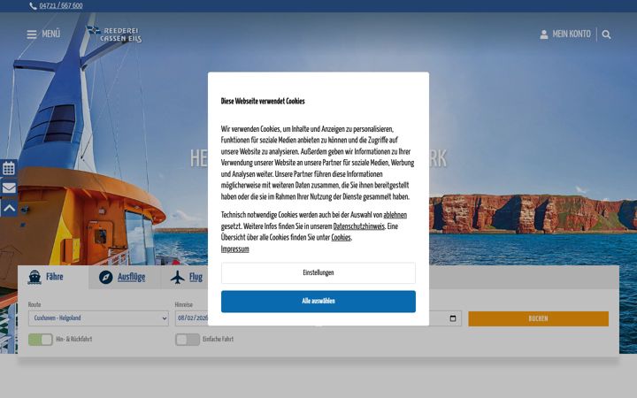 Screenshot of casseneils.de
